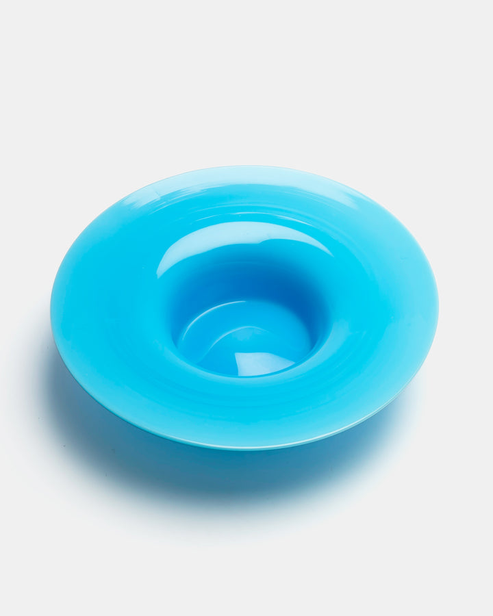 CANDLESTICK/BOWL(OPAL BLUE) H1799