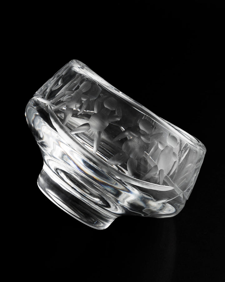 ENGRAVED BOWL(CRYSTAL) H122