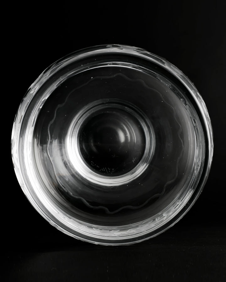 ENGRAVED BOWL(CRYSTAL) H122