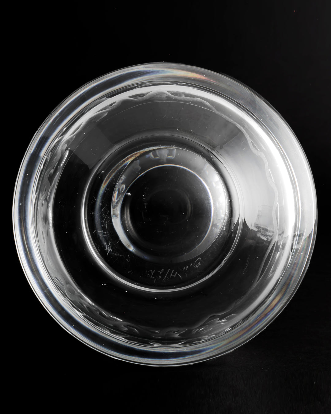 ENGRAVED BOWL(CRYSTAL) H122