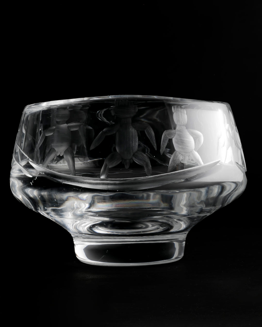 ENGRAVED BOWL(CRYSTAL) H122