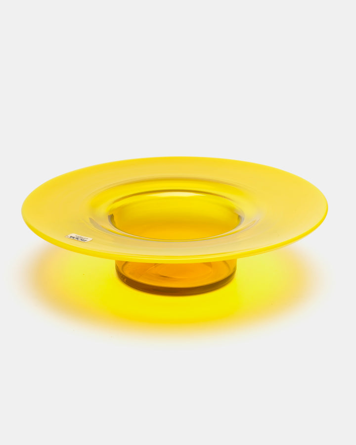 CANDLESTICK/BOWL(YELLOW) H1799