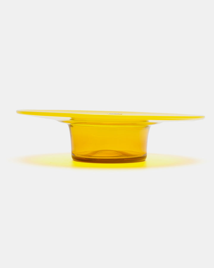 CANDLESTICK/BOWL(YELLOW) H1799