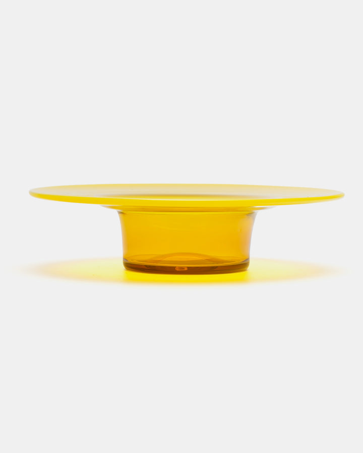CANDLESTICK/BOWL(YELLOW) H1799