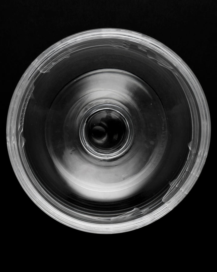 ENGRAVED BOWL ON FOOT(CRYSTAL) H852