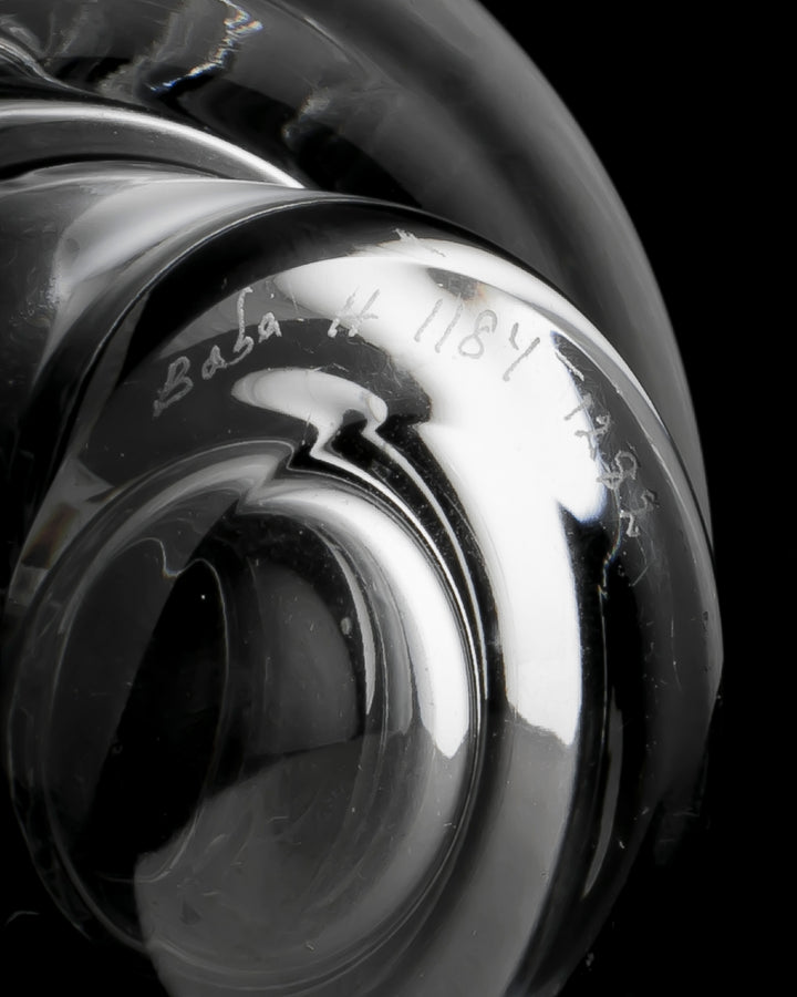 ENGRAVED VASE(CRYSTAL) H1184