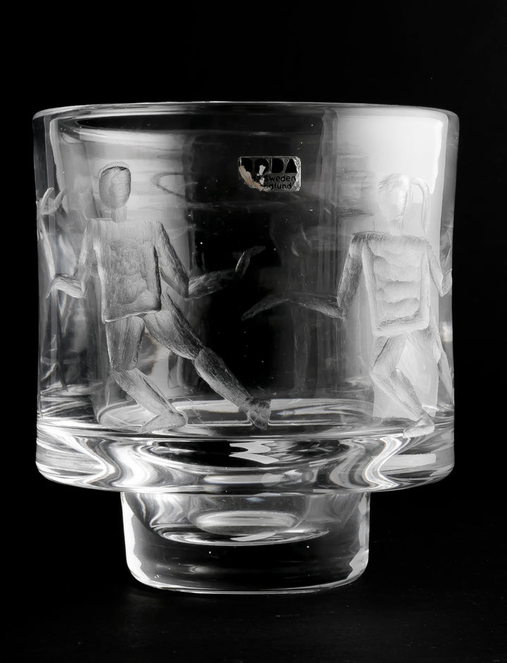 ENGRAVED VASE(CRYSTAL) H1184