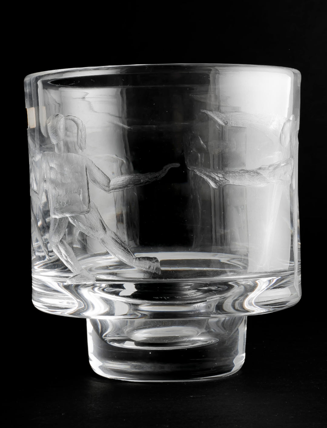 ENGRAVED VASE(CRYSTAL) H1184