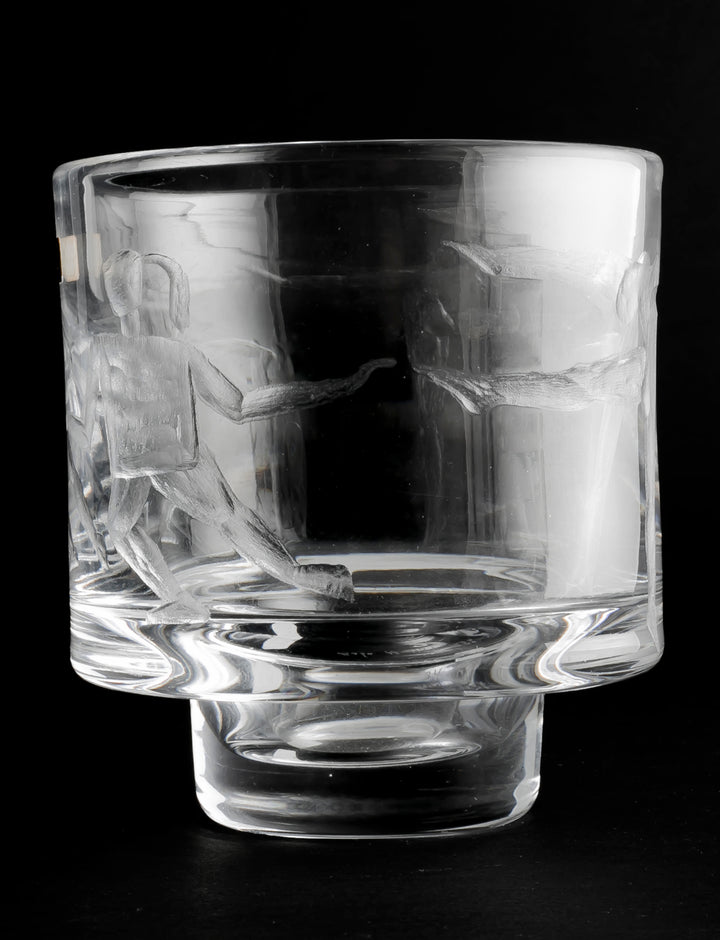 ENGRAVED VASE(CRYSTAL) H1184