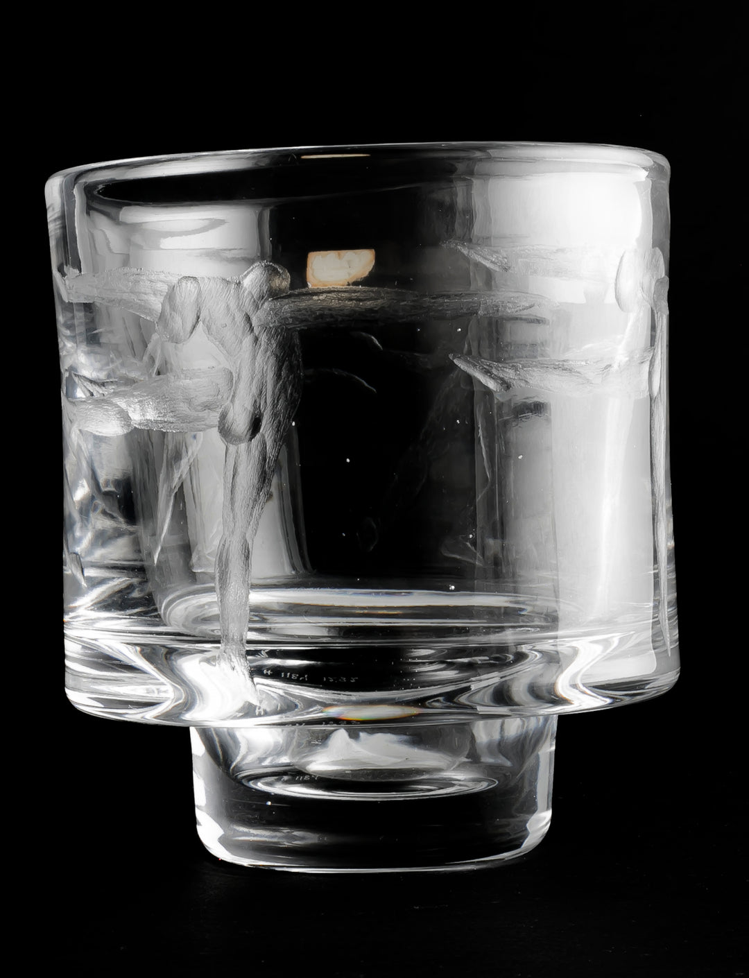 ENGRAVED VASE(CRYSTAL) H1184