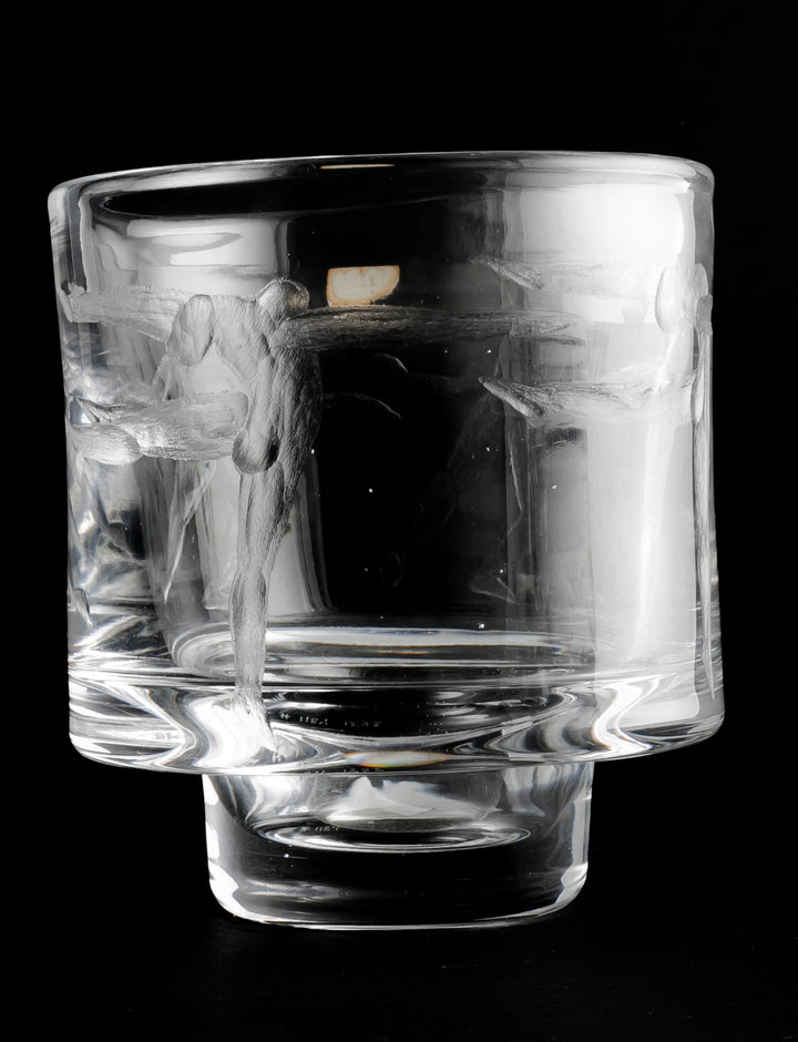 ENGRAVED VASE(CRYSTAL) H1184