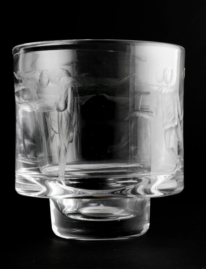 ENGRAVED VASE(CRYSTAL) H1184