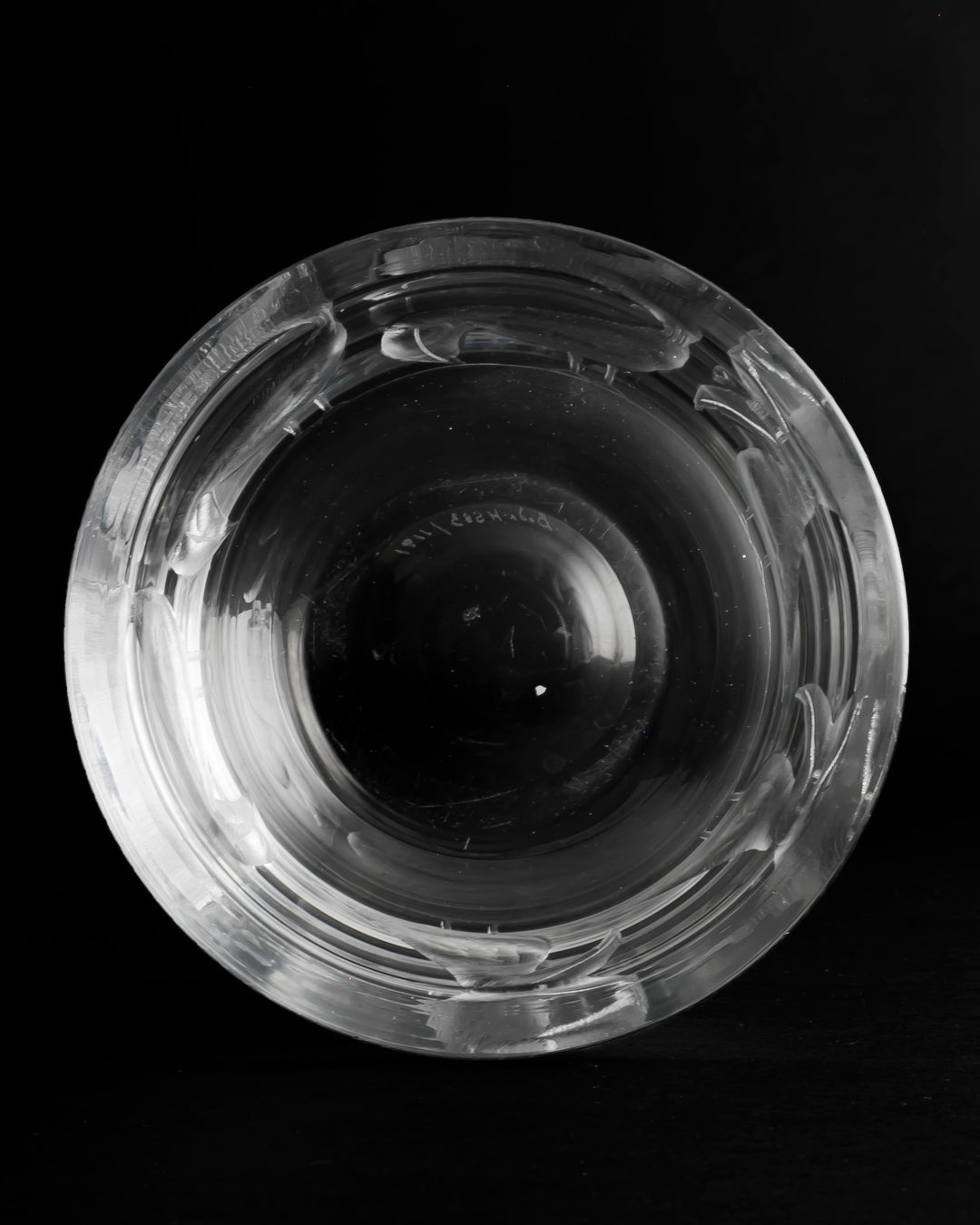 ENGRAVED BOWL(CRYSTAL) H553
