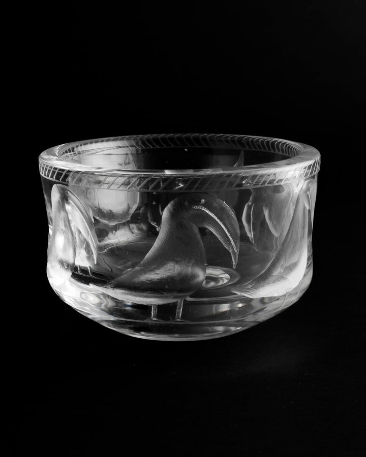 ENGRAVED BOWL(CRYSTAL) H553