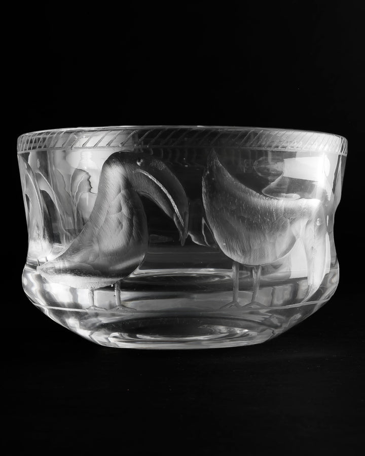 ENGRAVED BOWL(CRYSTAL) H553