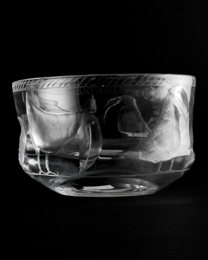 ENGRAVED BOWL(CRYSTAL) H553