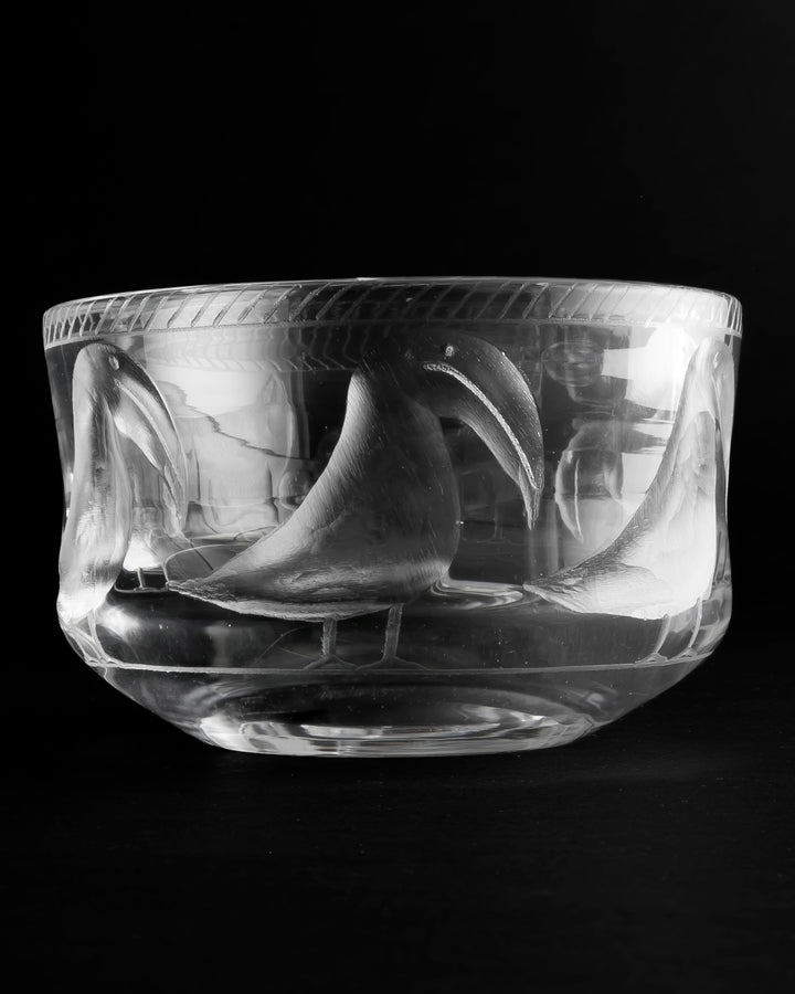 ENGRAVED BOWL(CRYSTAL) H553