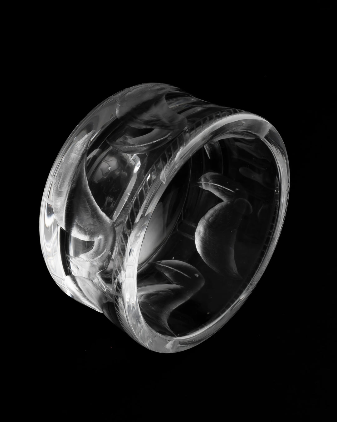 ENGRAVED BOWL(CRYSTAL) H553