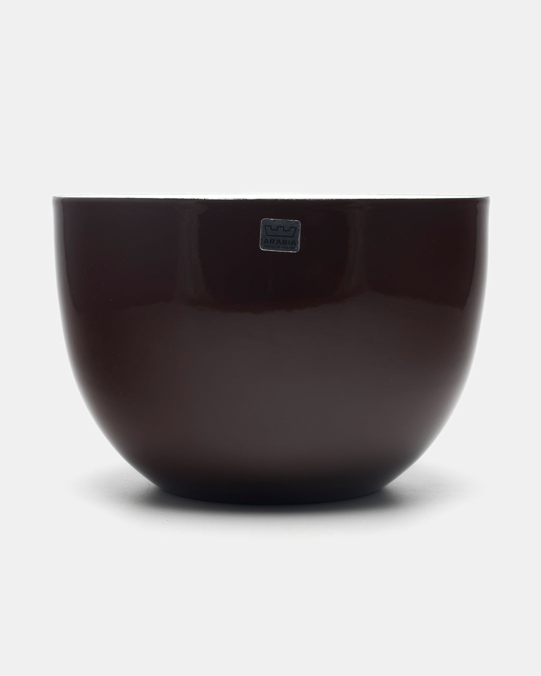 ENAMEL BOWL(BROWN/WHITE) 48/21
