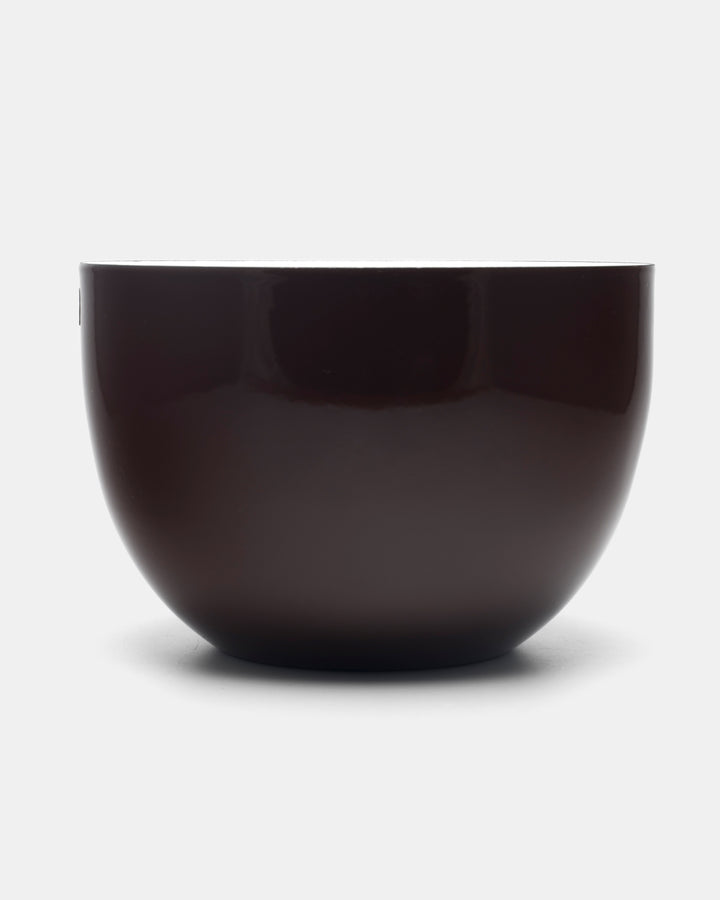 ENAMEL BOWL(BROWN/WHITE) 48/21