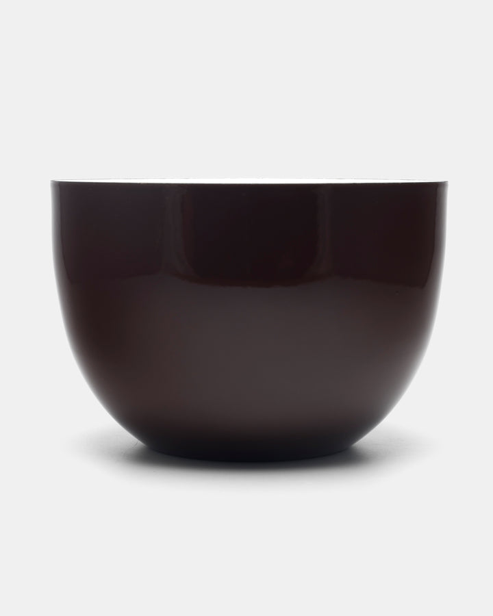 ENAMEL BOWL(BROWN/WHITE) 48/21