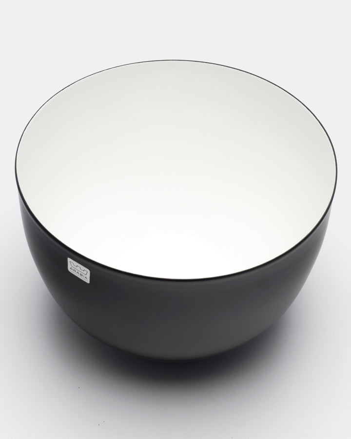 ENAMEL BOWL(BROWN/WHITE) 48/21