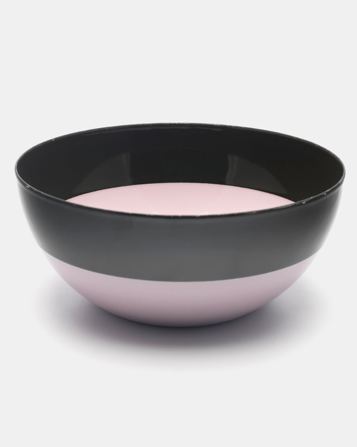 ENAMEL BOWL(PINK/DARK OLIVE) 46/16