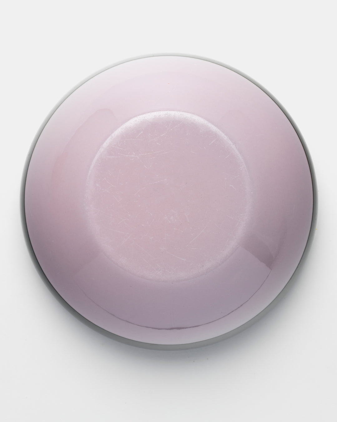 ENAMEL BOWL(PINK/DARK OLIVE) 46/16