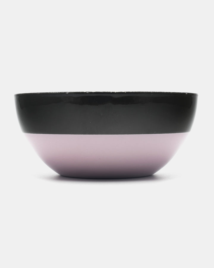 ENAMEL BOWL(PINK/DARK OLIVE) 46/16