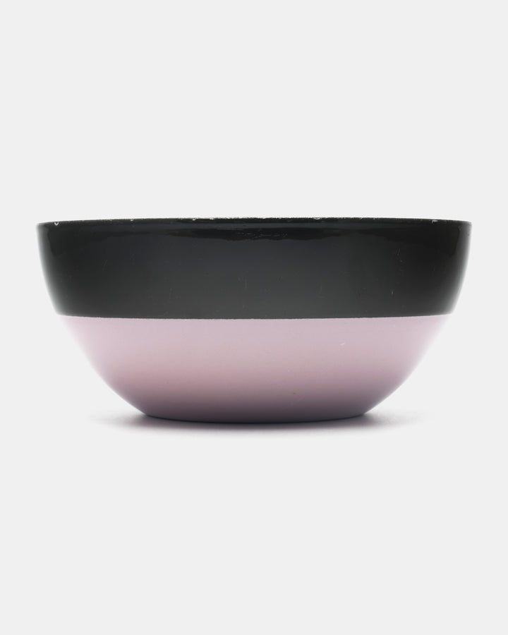 ENAMEL BOWL(PINK/DARK OLIVE) 46/16