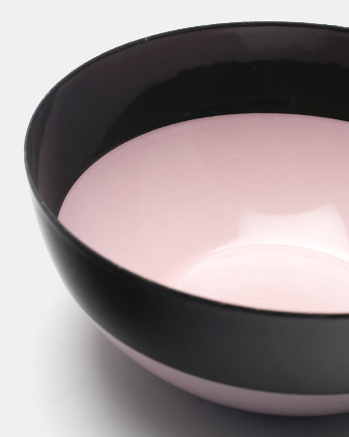 ENAMEL BOWL(PINK/DARK OLIVE) 46/16