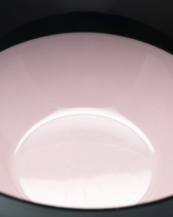 ENAMEL BOWL(PINK/DARK OLIVE) 46/16