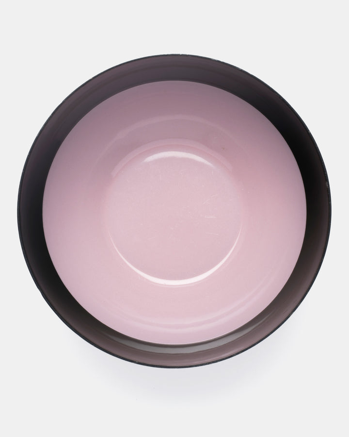 ENAMEL BOWL(PINK/DARK OLIVE) 46/16
