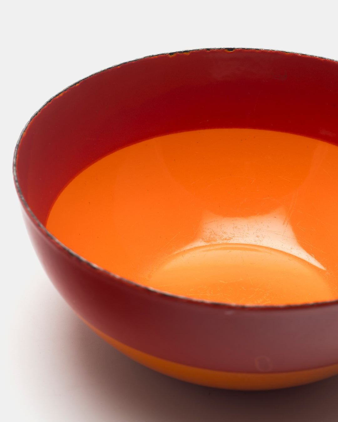 ENAMEL BOWL(ORANGE/RED) 46/14
