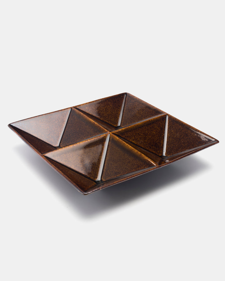 KF-1 HORS D'OEUVRE DISH(BROWN)