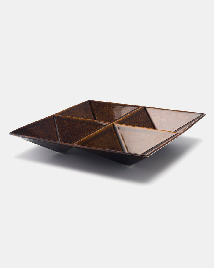 KF-1 HORS D'OEUVRE DISH(BROWN)