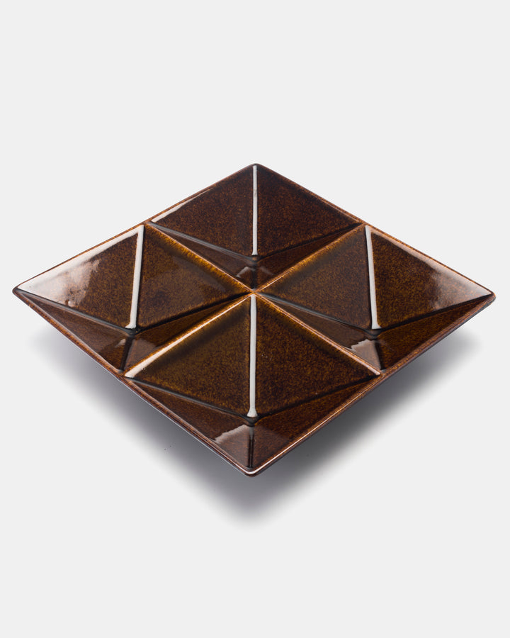 KF-1 HORS D'OEUVRE DISH(BROWN)