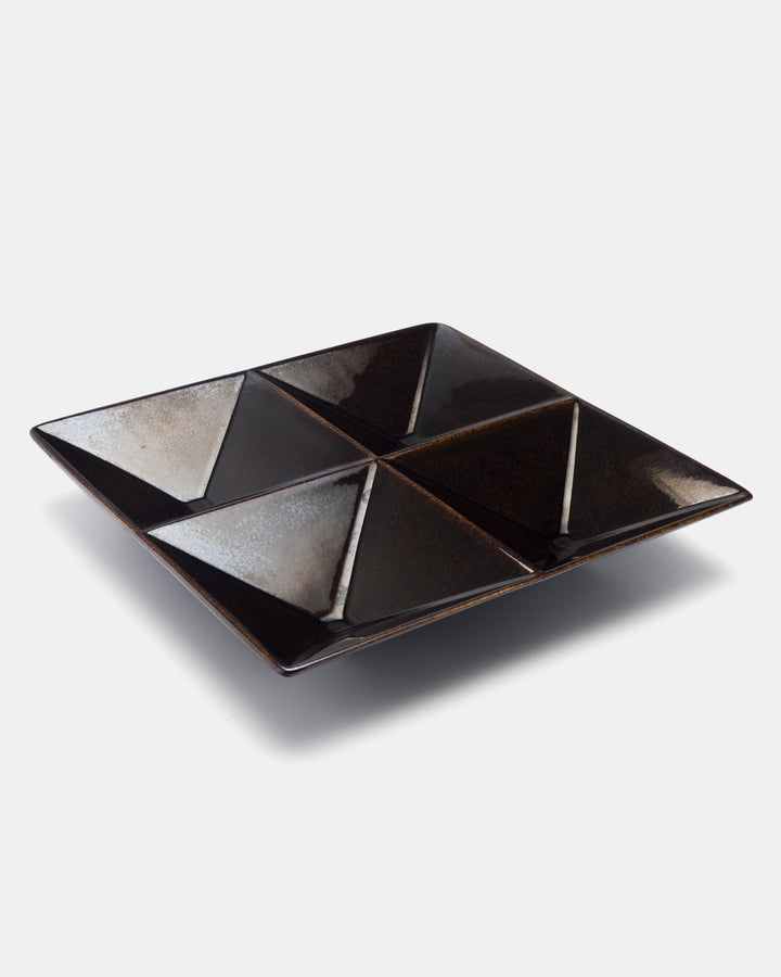 KF-1 HORS D'OEUVRE DISH(DARK BROWN)