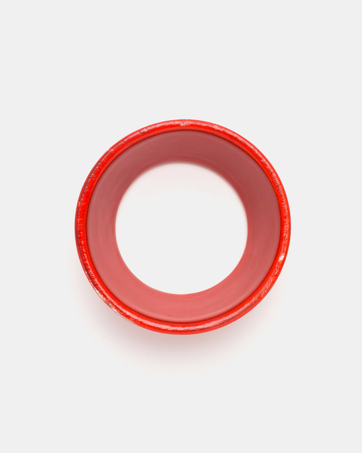 "KILTA" EGG RING(ENAMEL RED) A