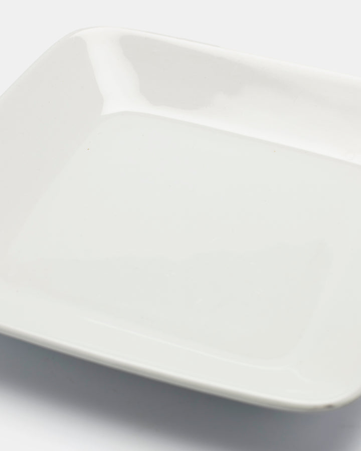 SQUARE PLATE(WHITE) G 134mm
