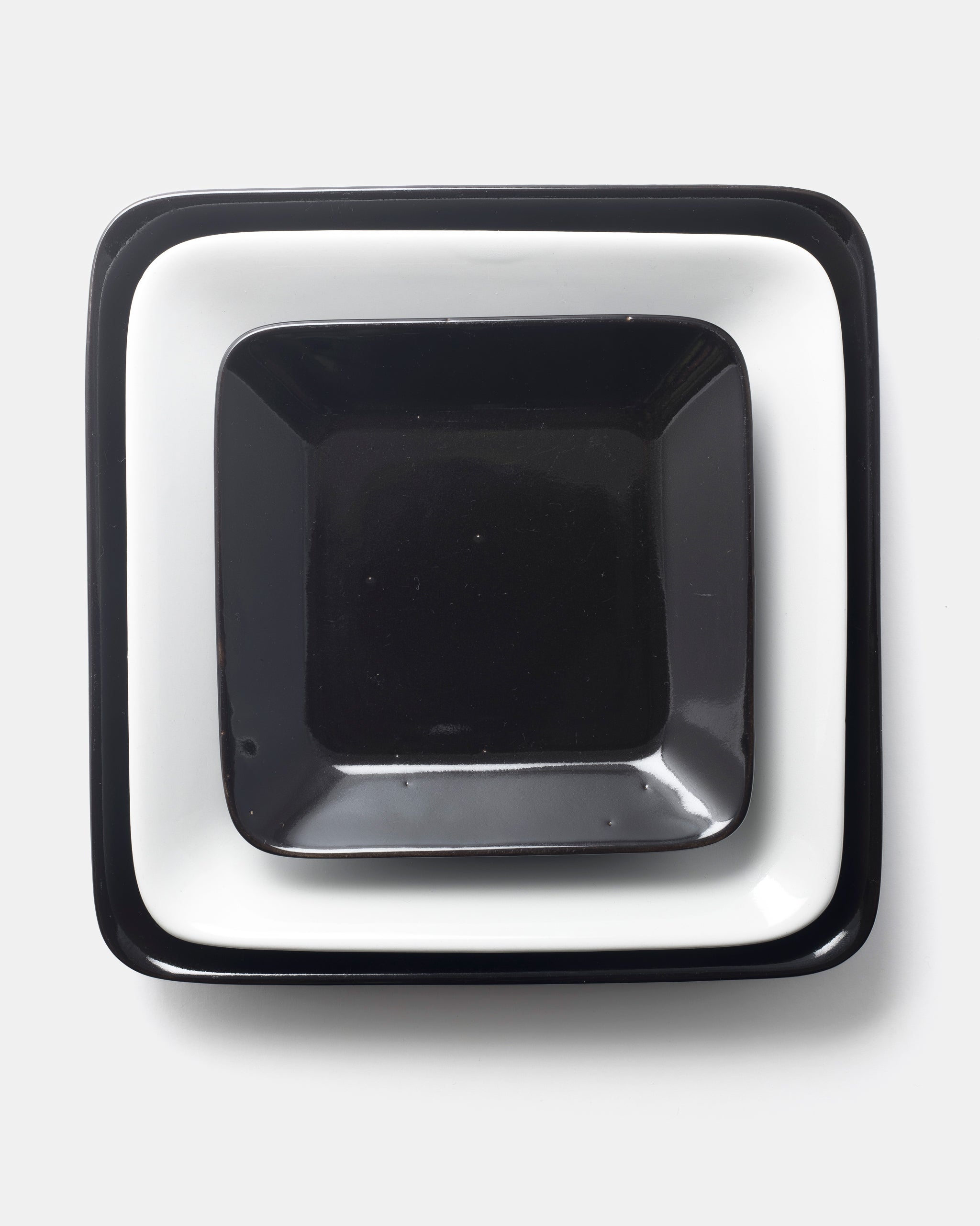 KAJ FRANCK | SQUARE PLATE(BLACK) G 175mm | ARABIA – ELEPHANT