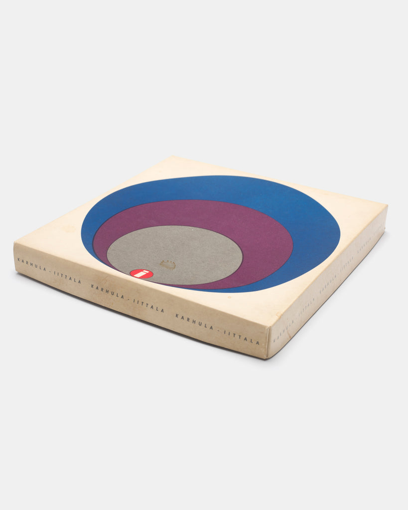 TIMO SARPANEVA | i-203 PLATE(BLUE) 180mm with BOX | IITTALA – ELEPHANT