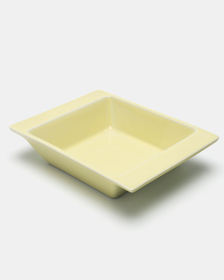"PASTELLA" SQUARE PLATE(YELLOW) ST