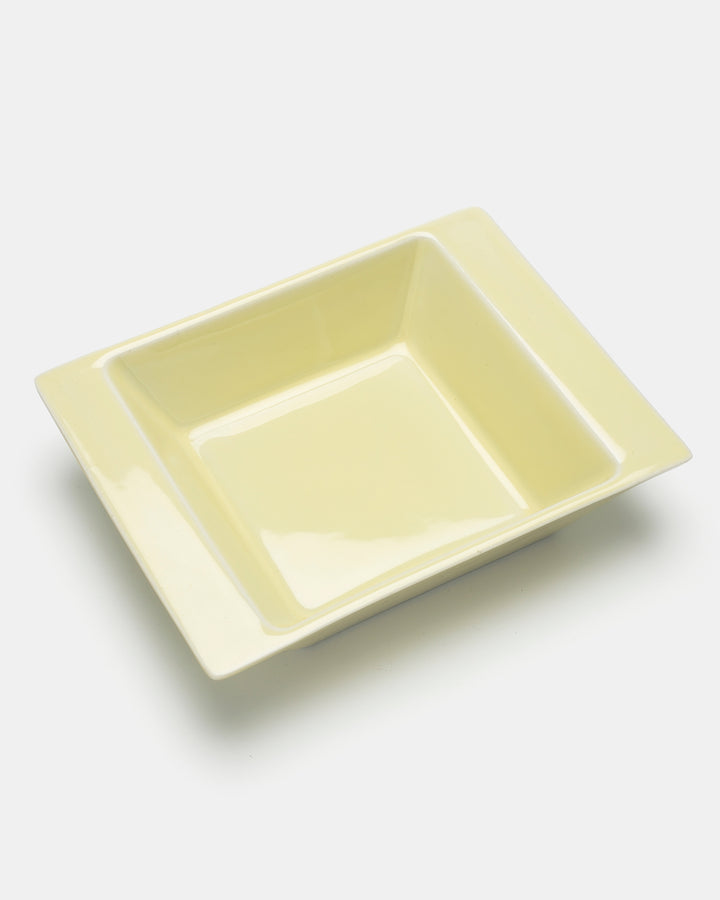 "PASTELLA" SQUARE PLATE(YELLOW) ST