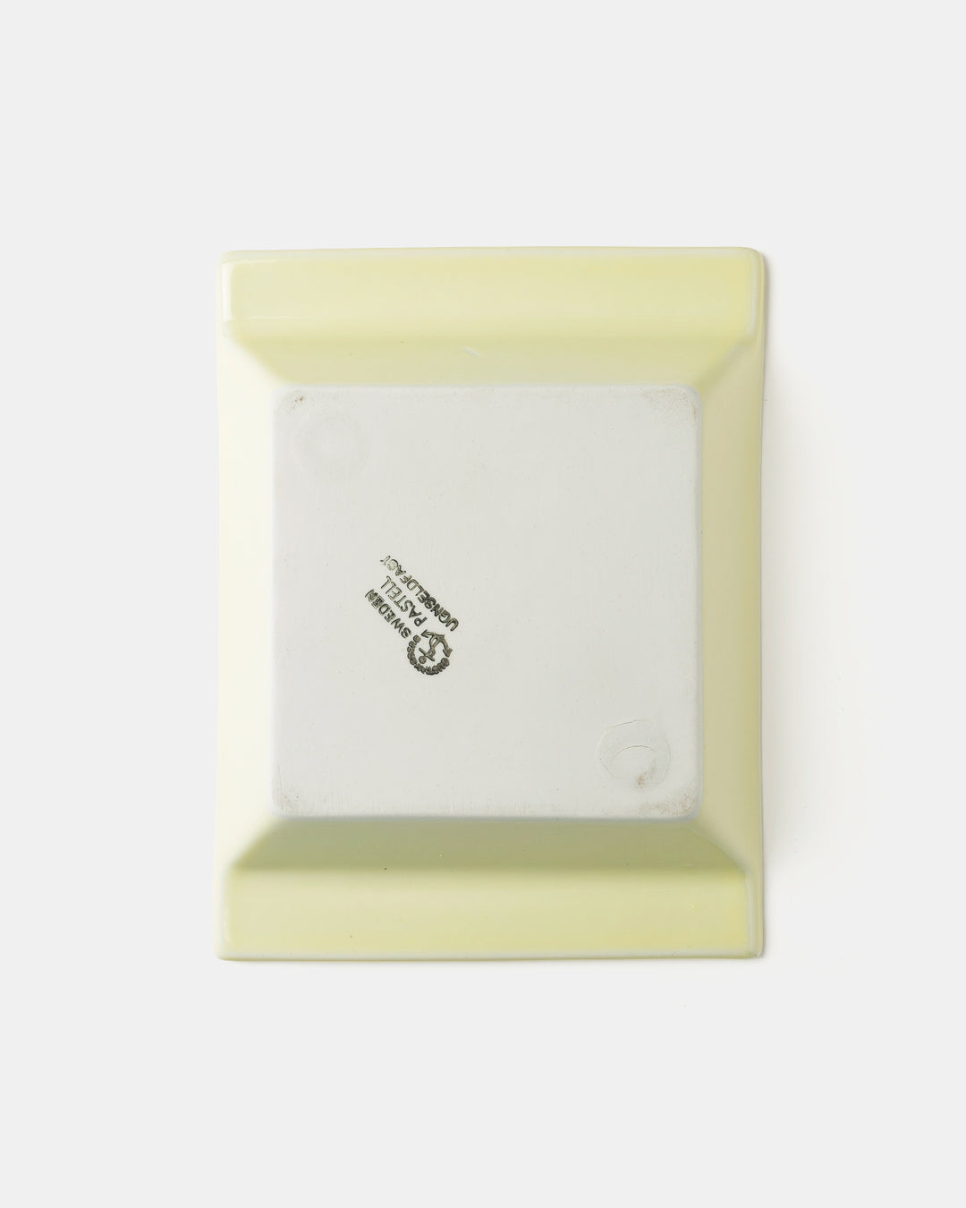 "PASTELLA" SQUARE PLATE(YELLOW) ST