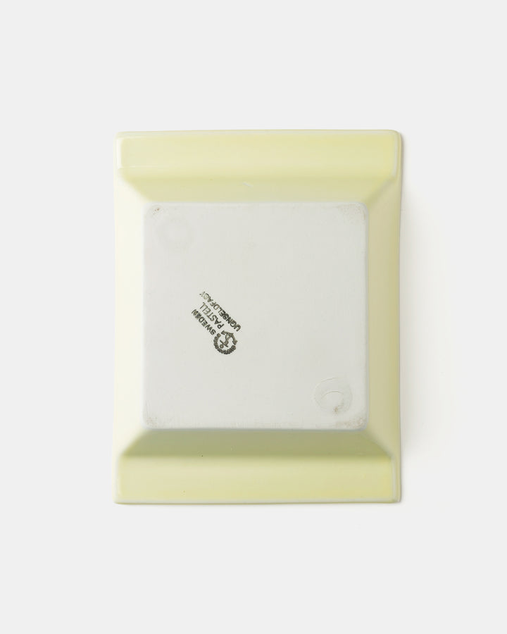 "PASTELLA" SQUARE PLATE(YELLOW) ST
