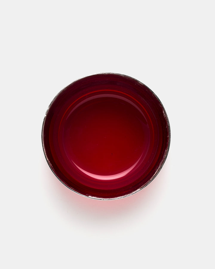 COVERD CYLINDRICAL JAR(RED) SH126