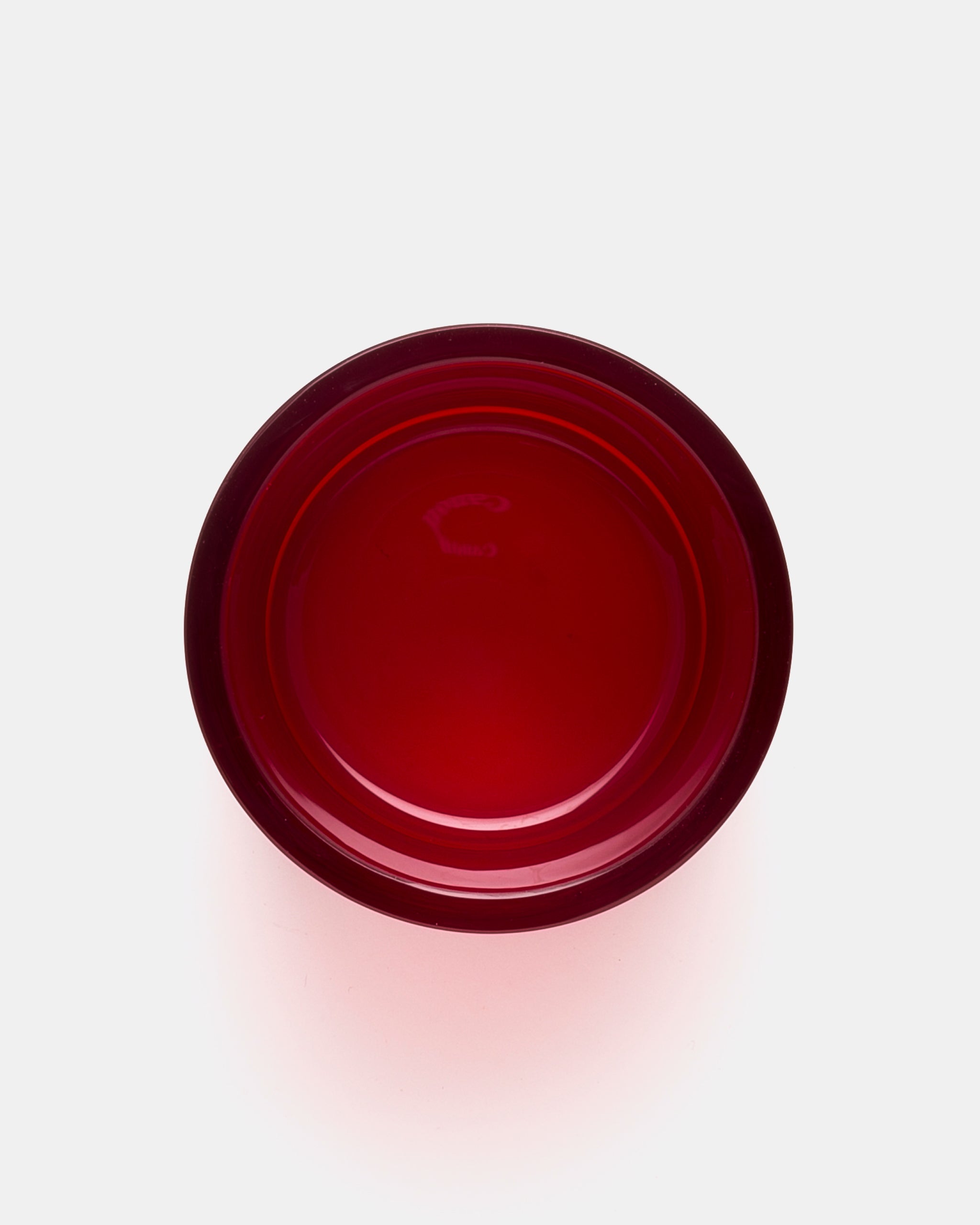 SAARA HOPEA | COVERD CYLINDRICAL JAR(RED) SH126 | NUUTAJÄRVI